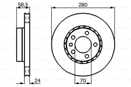 Тормозной диск BOSCH 0 986 478 326