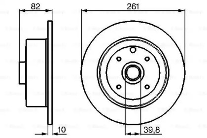 Тормозной диск BOSCH 0 986 478 328