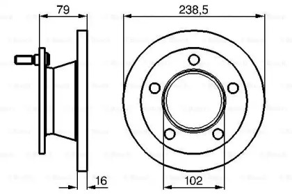 Тормозной диск BOSCH 0 986 478 357