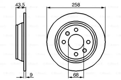 Тормозной диск BOSCH 0 986 478 374