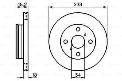 Тормозной диск BOSCH 0 986 478 385