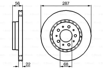 Тормозной диск BOSCH 0 986 478 388