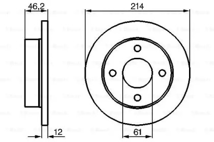 Тормозной диск BOSCH 0 986 478 389