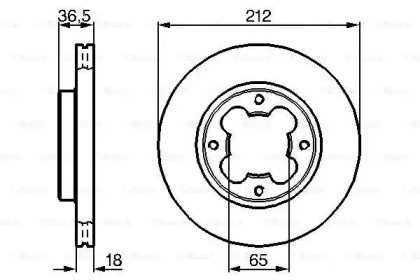 Тормозной диск BOSCH 0 986 478 392