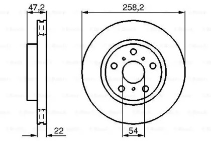 Тормозной диск BOSCH 0 986 478 396