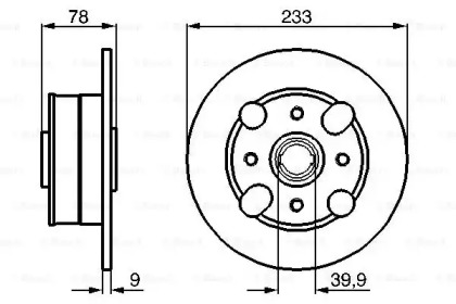 Тормозной диск BOSCH 0 986 478 403