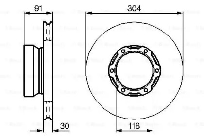 Тормозной диск BOSCH 0 986 478 406