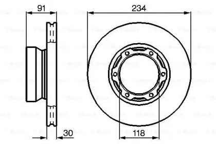 Тормозной диск BOSCH 0 986 478 407