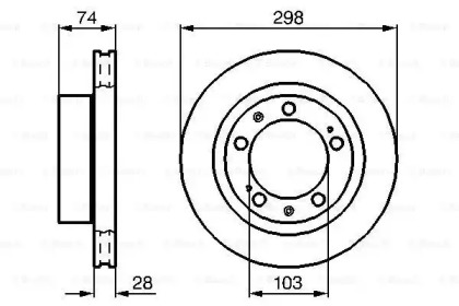 Тормозной диск BOSCH 0 986 478 418