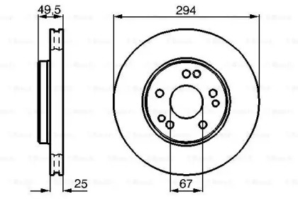 Тормозной диск BOSCH 0 986 478 428