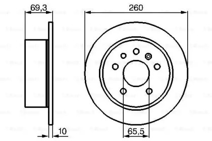 Тормозной диск BOSCH 0 986 478 430