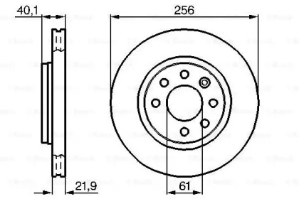 Тормозной диск BOSCH 0 986 478 431