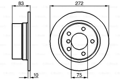 Тормозной диск BOSCH 0 986 478 439