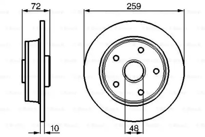 Тормозной диск BOSCH 0 986 478 440