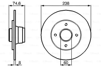 Тормозной диск BOSCH 0 986 478 442