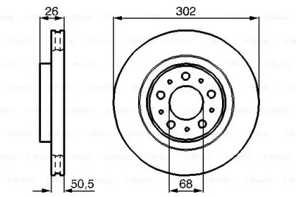 Тормозной диск BOSCH 0 986 478 454