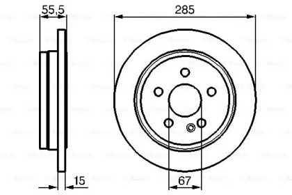 Тормозной диск BOSCH 0 986 478 469