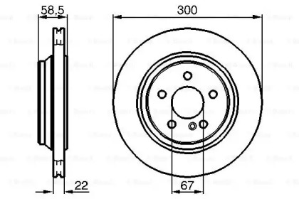 Тормозной диск BOSCH 0 986 478 473