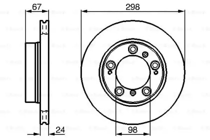 Тормозной диск BOSCH 0 986 478 477