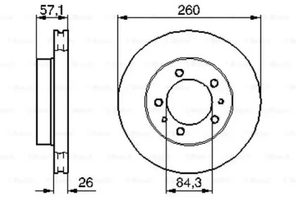 Тормозной диск BOSCH 0 986 478 484