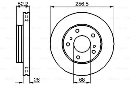 Тормозной диск BOSCH 0 986 478 485