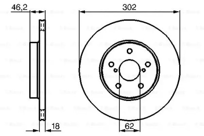 Тормозной диск BOSCH 0 986 478 490