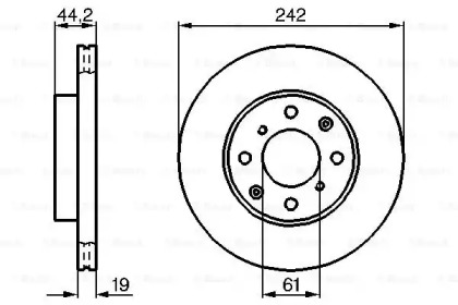 Тормозной диск BOSCH 0 986 478 503