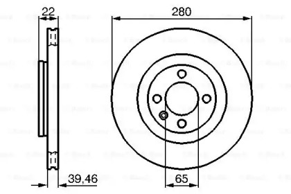 Тормозной диск BOSCH 0 986 478 508