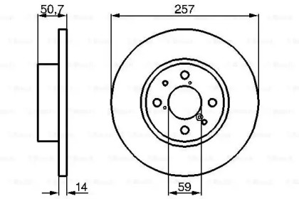 Тормозной диск BOSCH 0 986 478 517