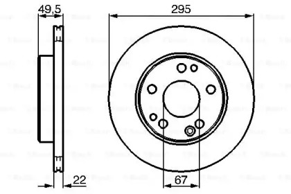 Тормозной диск BOSCH 0 986 478 525