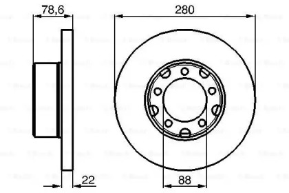 Тормозной диск BOSCH 0 986 478 529