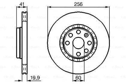 Тормозной диск BOSCH 0 986 478 535