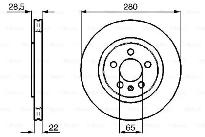 Тормозной диск BOSCH 0 986 478 542