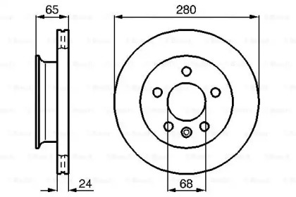 Тормозной диск BOSCH 0 986 478 548