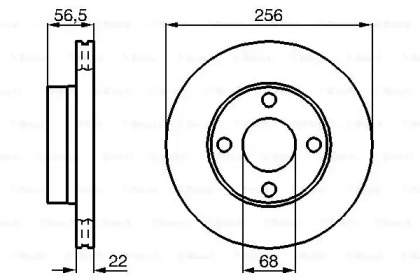 Тормозной диск BOSCH 0 986 478 550