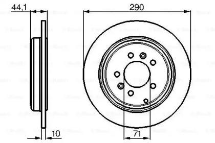 Тормозной диск BOSCH 0 986 478 556