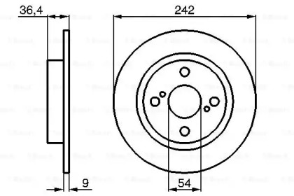 Тормозной диск BOSCH 0 986 478 559