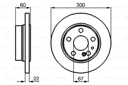 Тормозной диск BOSCH 0 986 478 566