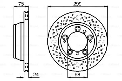 Тормозной диск BOSCH 0 986 478 592