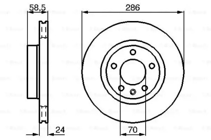 Тормозной диск BOSCH 0 986 478 594