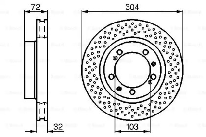 Тормозной диск BOSCH 0 986 478 597