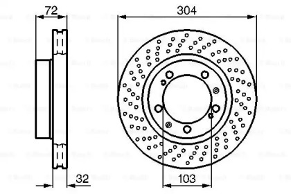 Тормозной диск BOSCH 0 986 478 599