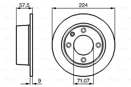 Тормозной диск BOSCH 0 986 478 604