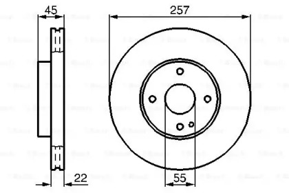 Тормозной диск BOSCH 0 986 478 638