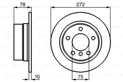 Тормозной диск BOSCH 0 986 478 641