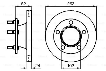 Тормозной диск BOSCH 0 986 478 643