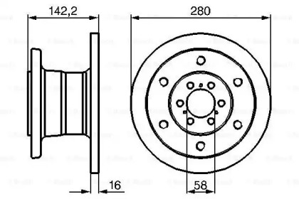 Тормозной диск BOSCH 0 986 478 649