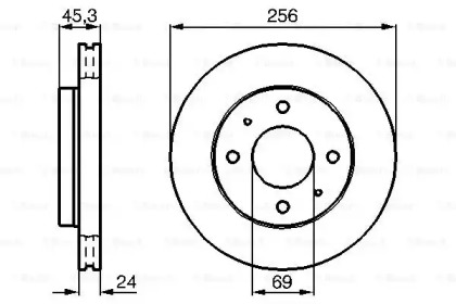 Тормозной диск BOSCH 0 986 478 652