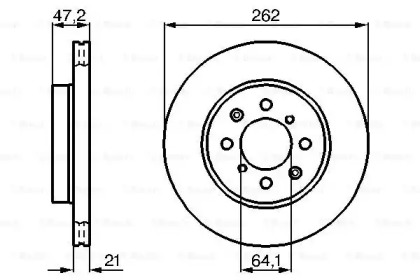 Тормозной диск BOSCH 0 986 478 657