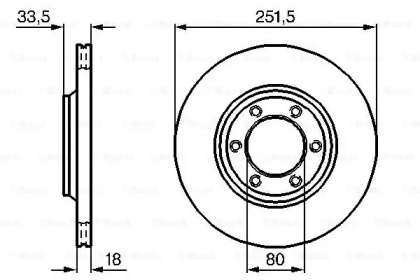 Тормозной диск BOSCH 0 986 478 658